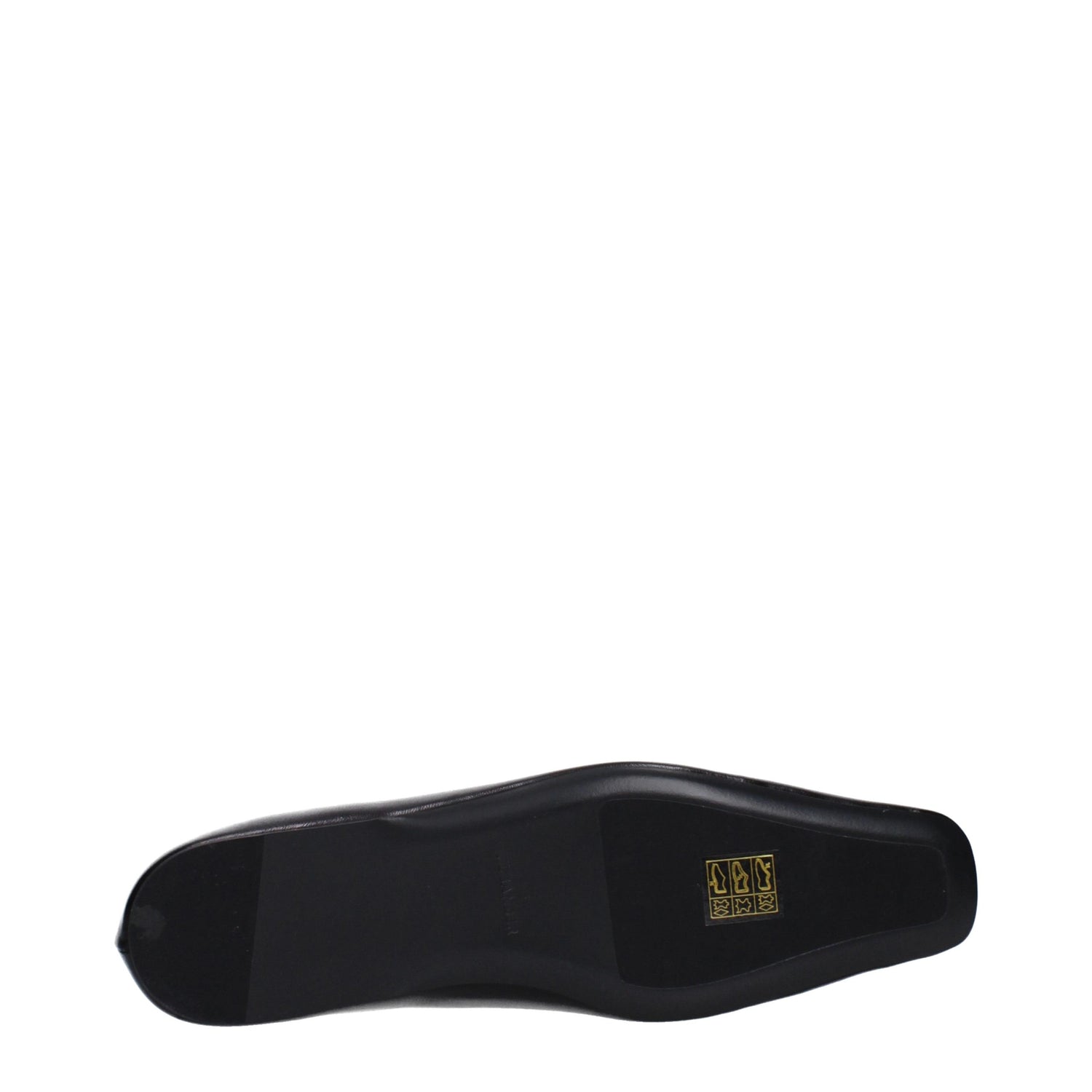Black Leather Ballet Flats