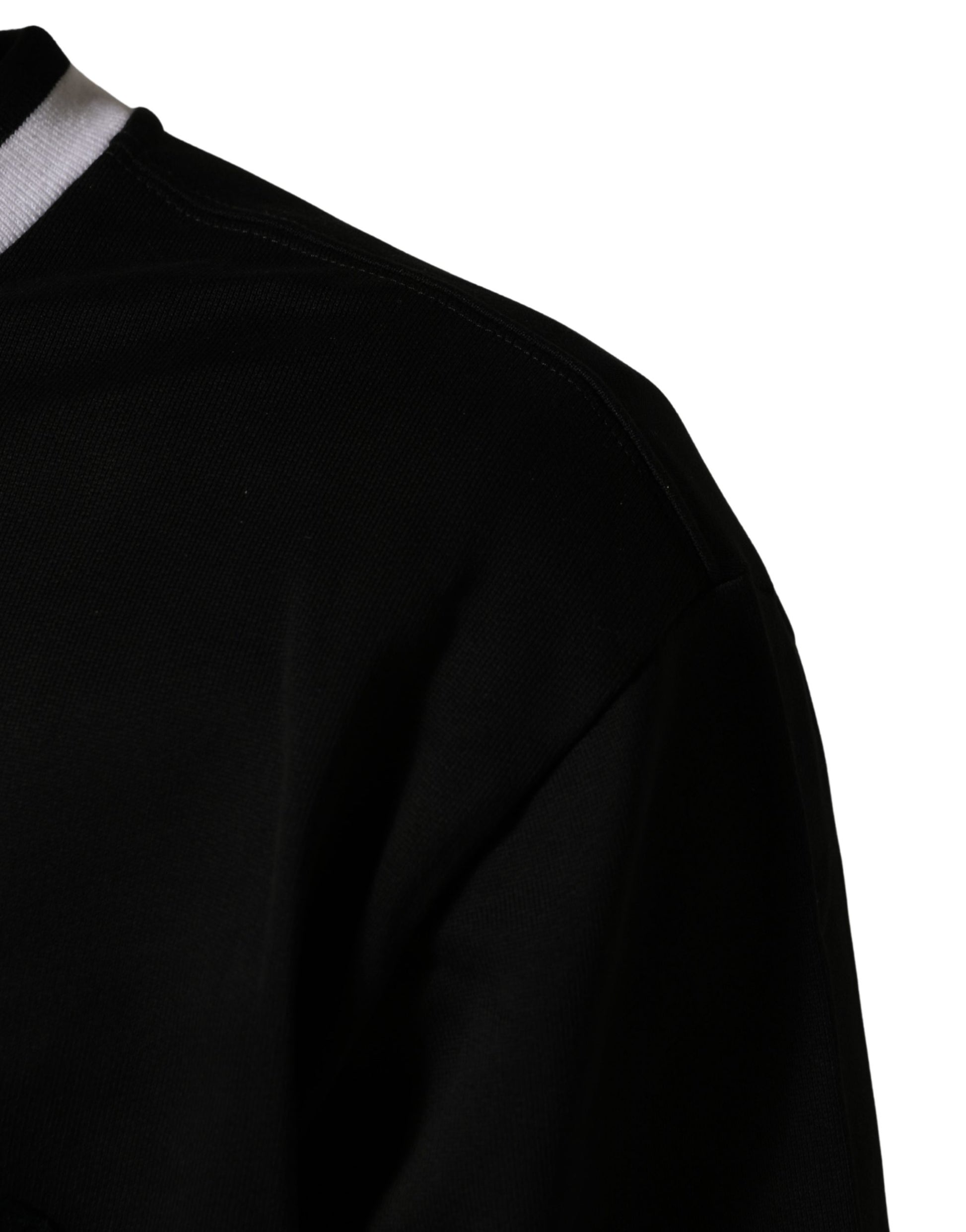 Black DGLogo Print Cotton Sweatshirt Sweater
