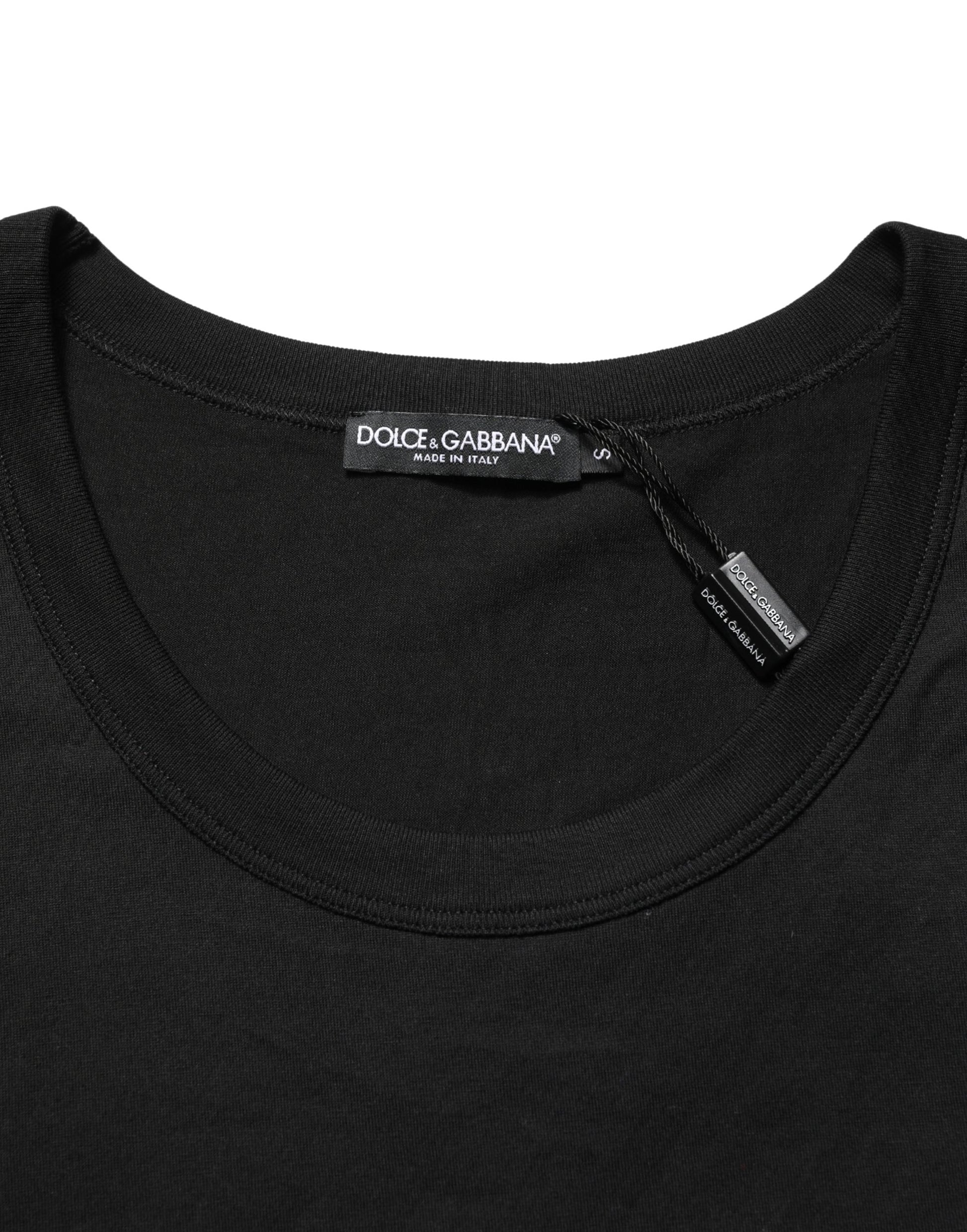 Black Cotton Sleeveless Men Tank Top T-shirt