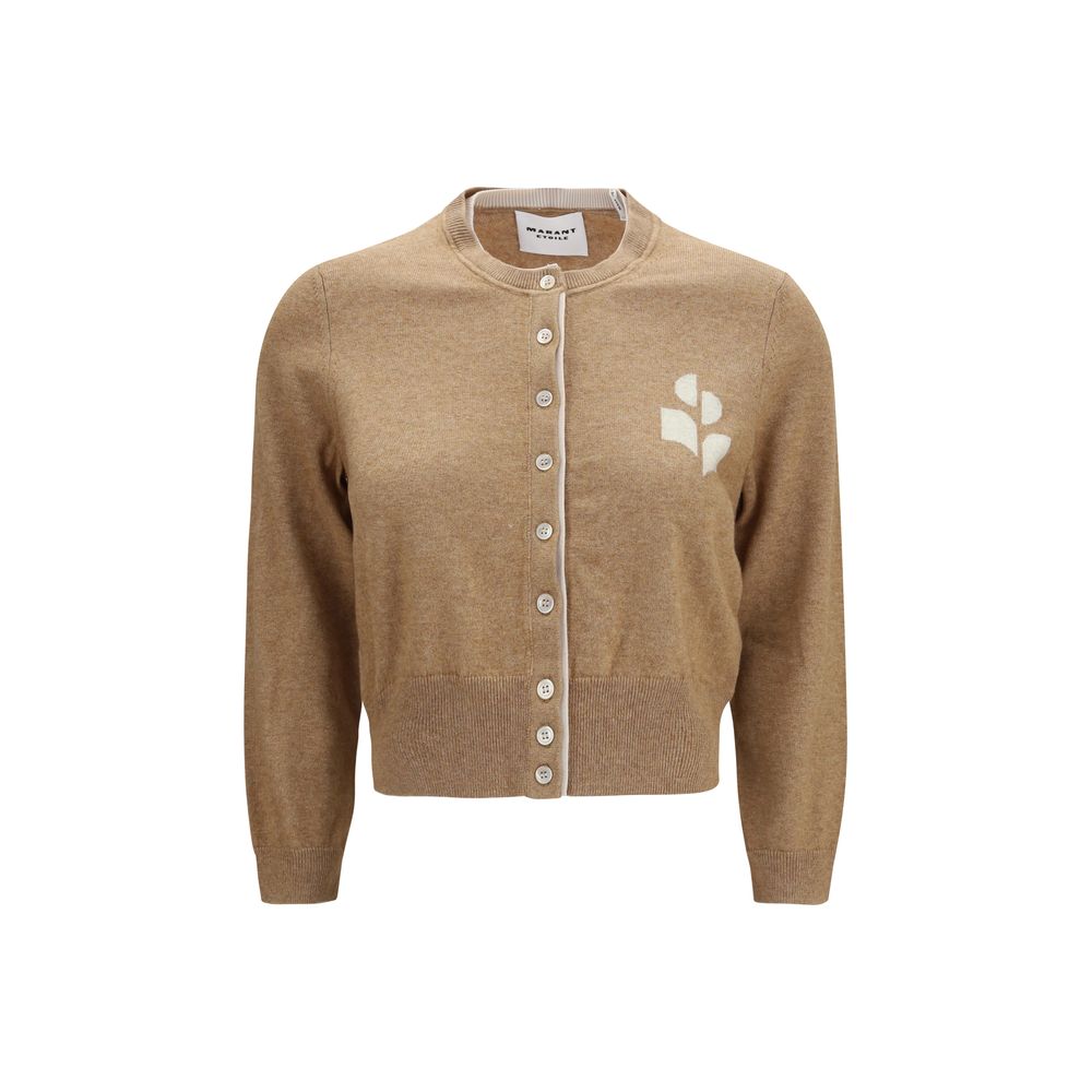 Beige Cotton Cardigan