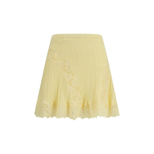 Bicolor Viscose Mini Skirt