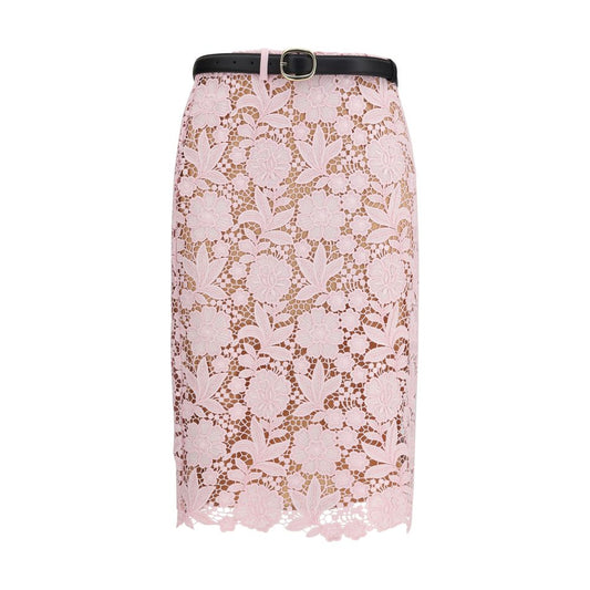 Multicolor Polyester Midi Skirt