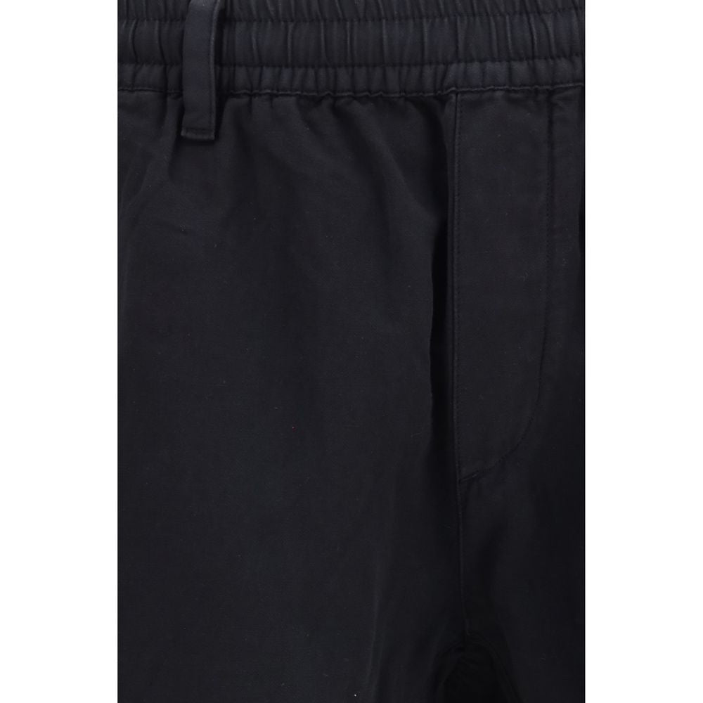 Black Cotton Cargo Pants