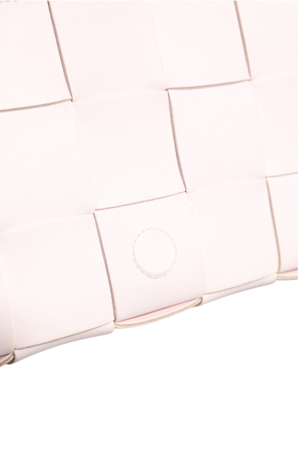 Pink Intrecciato Cassette Shoulder Bag