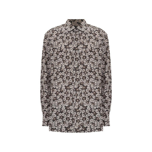 Bicolor Cotton Pattern Shirt