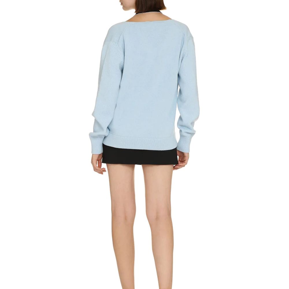 Blue Cashmere Cardigan