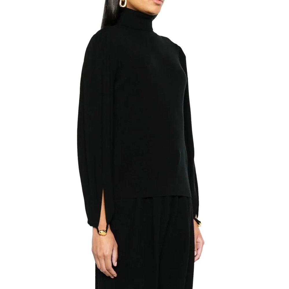 Black Polyamide Sweatshirt