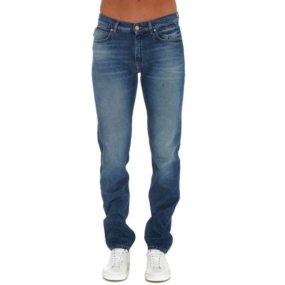 Blue Cotton Jeans Denim