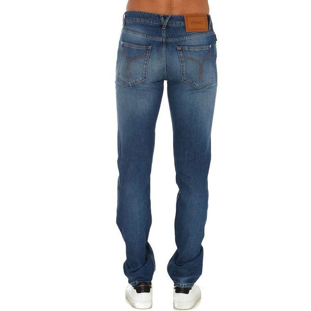 Blue Cotton Jeans Denim