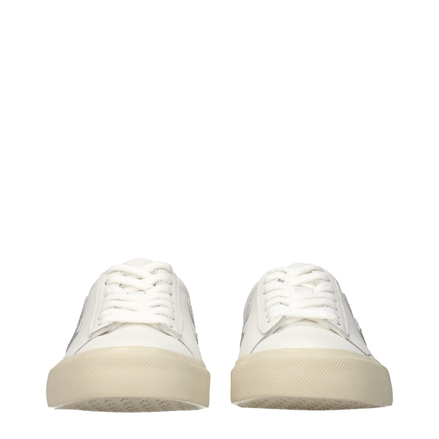 White Leather Low Top Sneakers