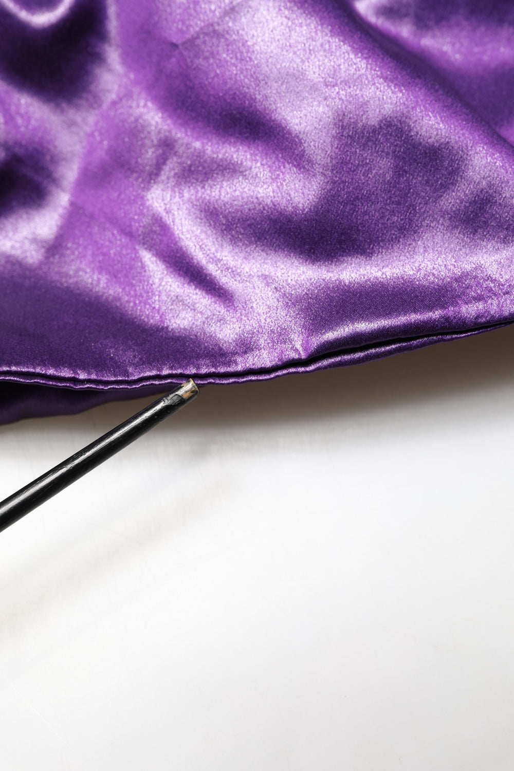 Metallic Purple Long Sleeve Cut-Out Mini Dress