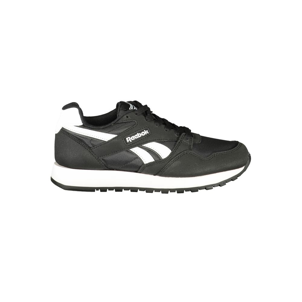 Black Polyester Womens Sneaker