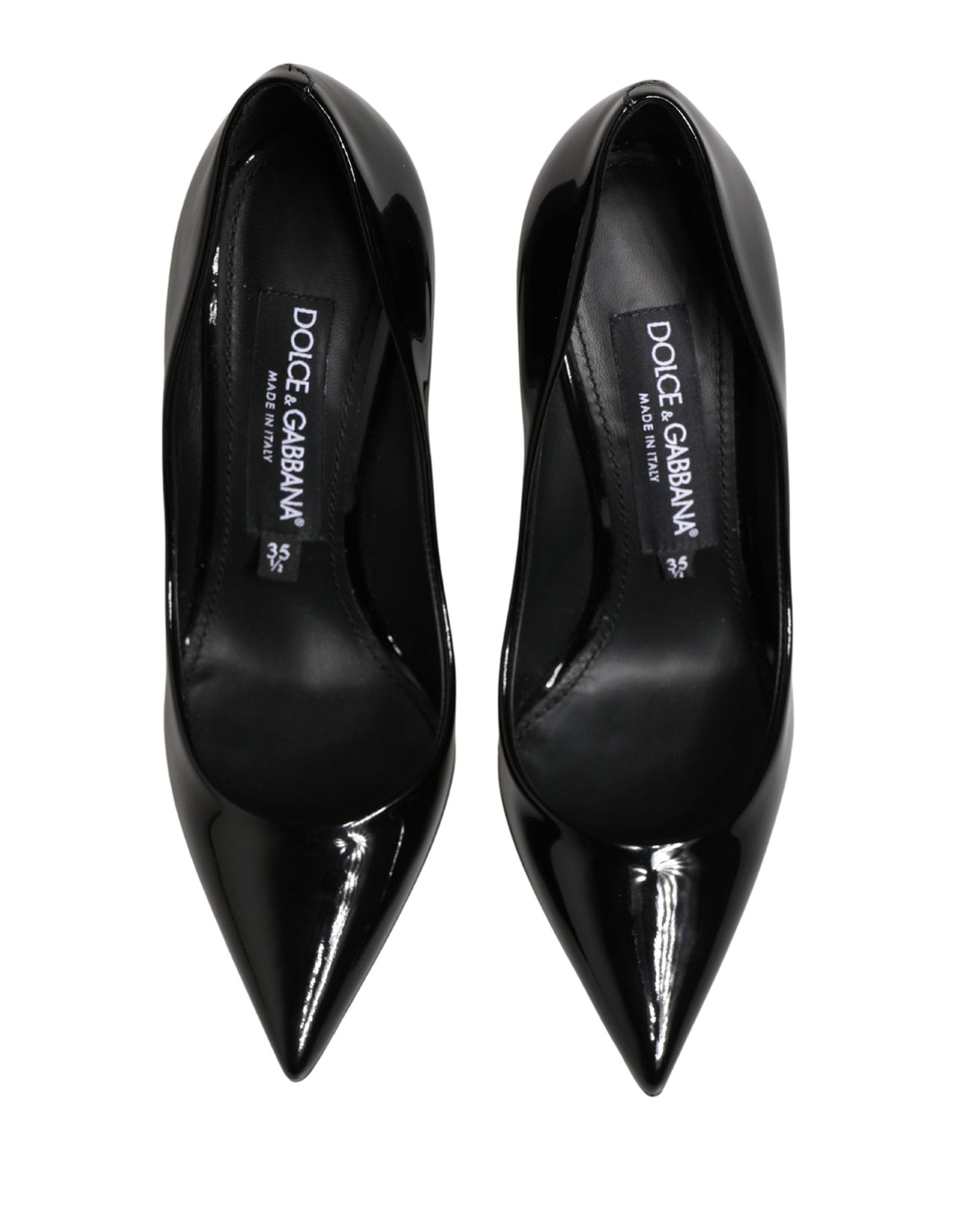 Black Calf Leather Stiletto Heels Pumps Shoes