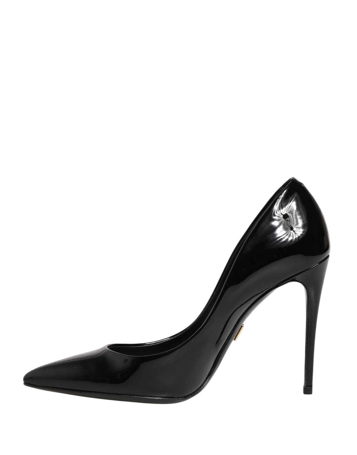 Black Calf Leather Stiletto Heels Pumps Shoes