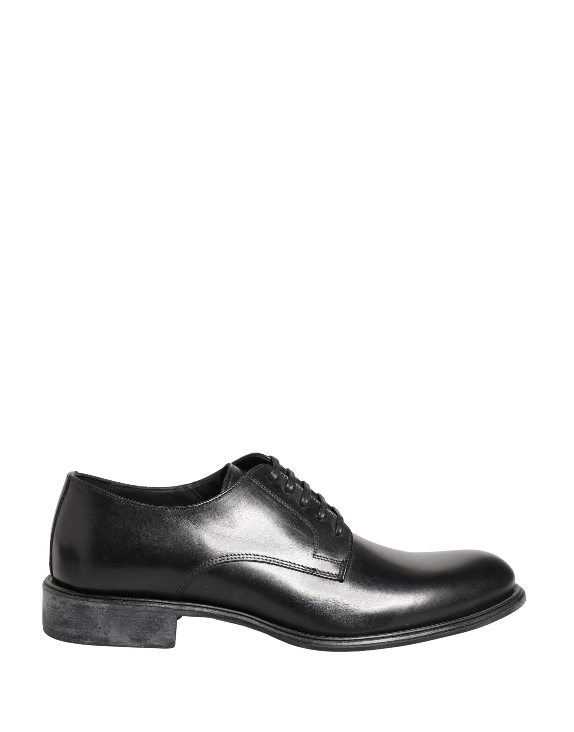 Black Calfskin Leather Derby Men Dress Shoes