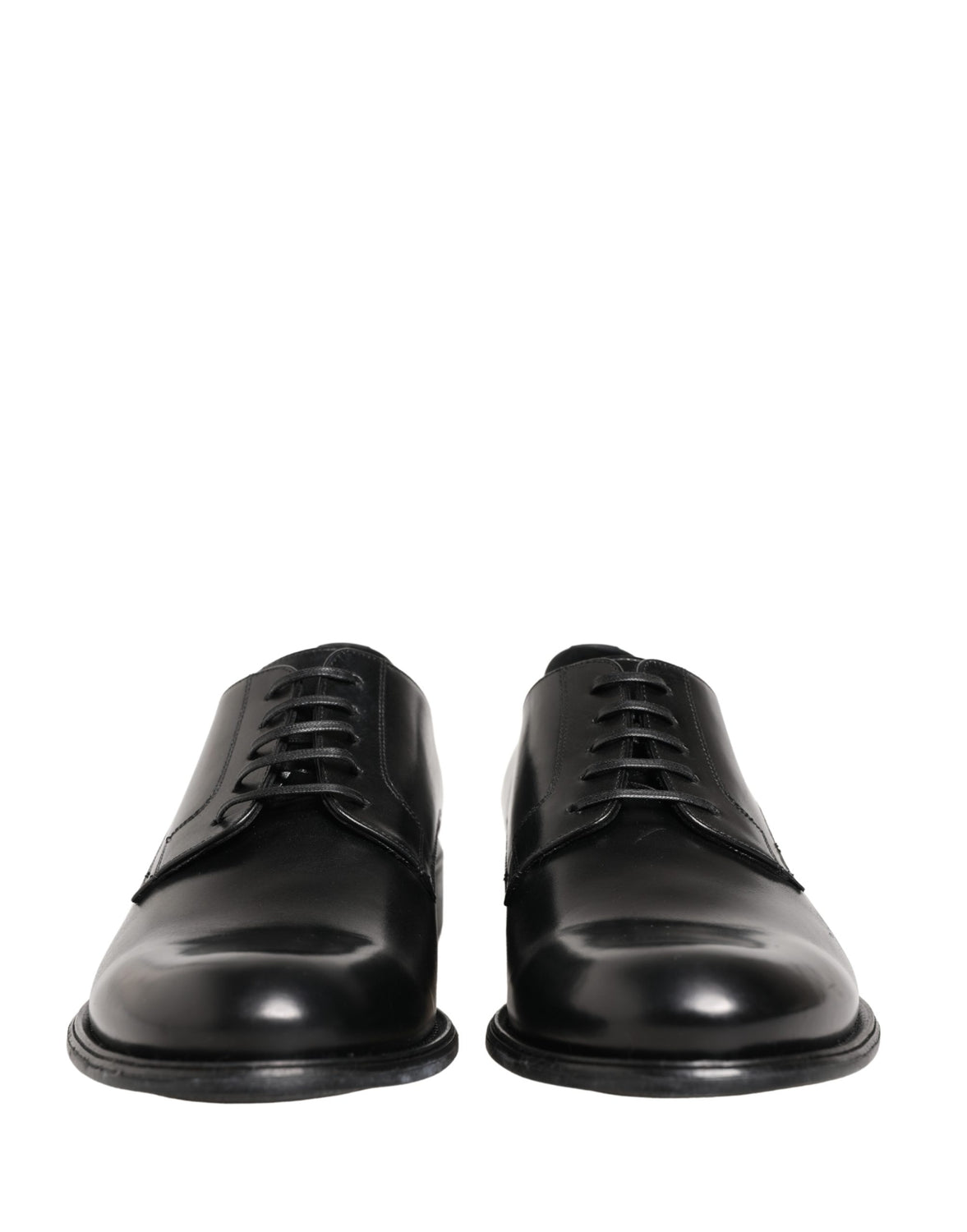 Black Calfskin Leather Derby Men Dress Shoes