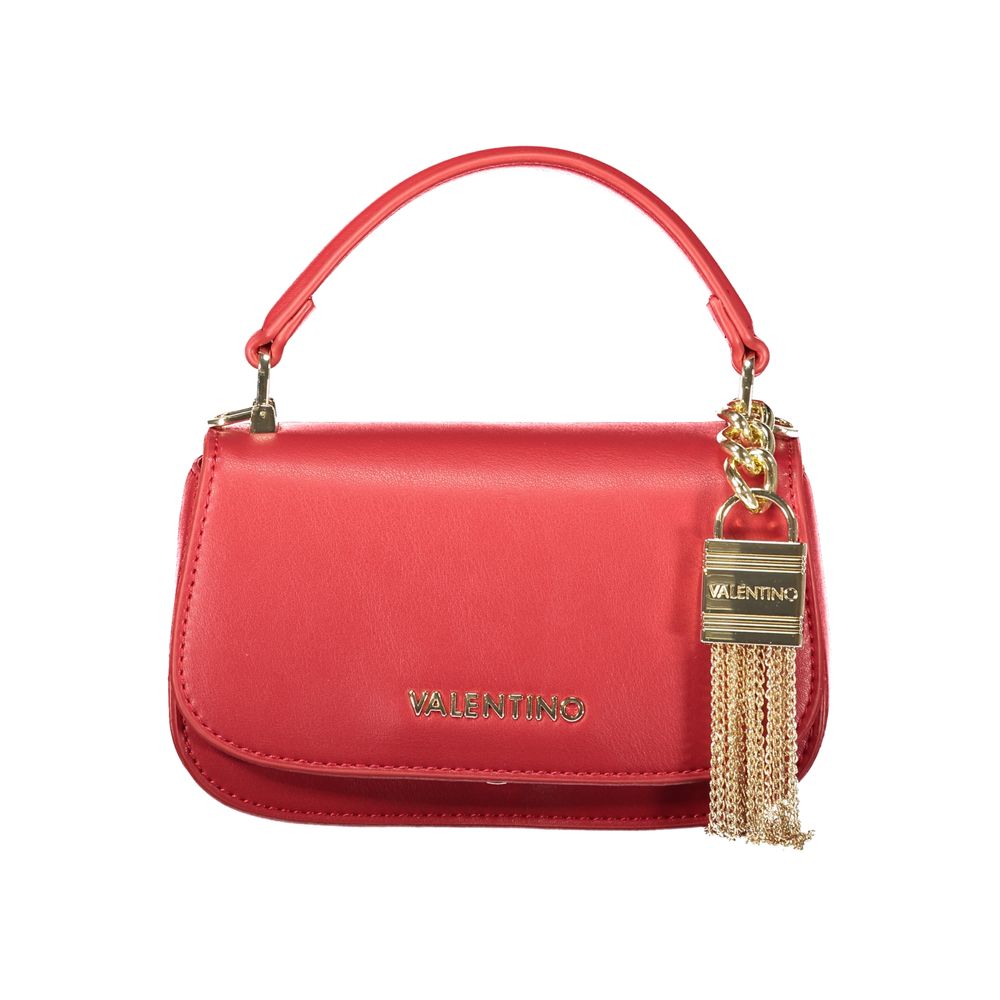 Rosso Poliuretano Donna Bag With Contrast Details