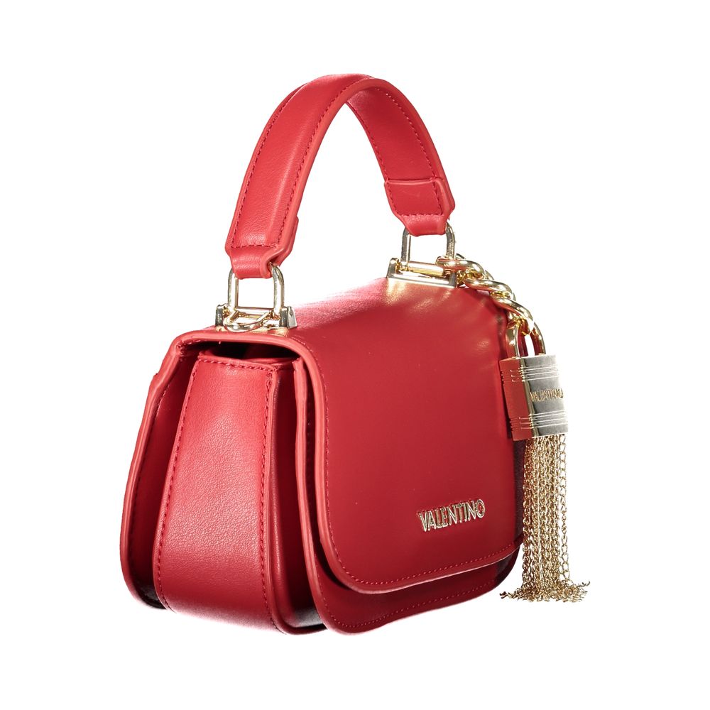 Rosso Poliuretano Donna Bag With Contrast Details