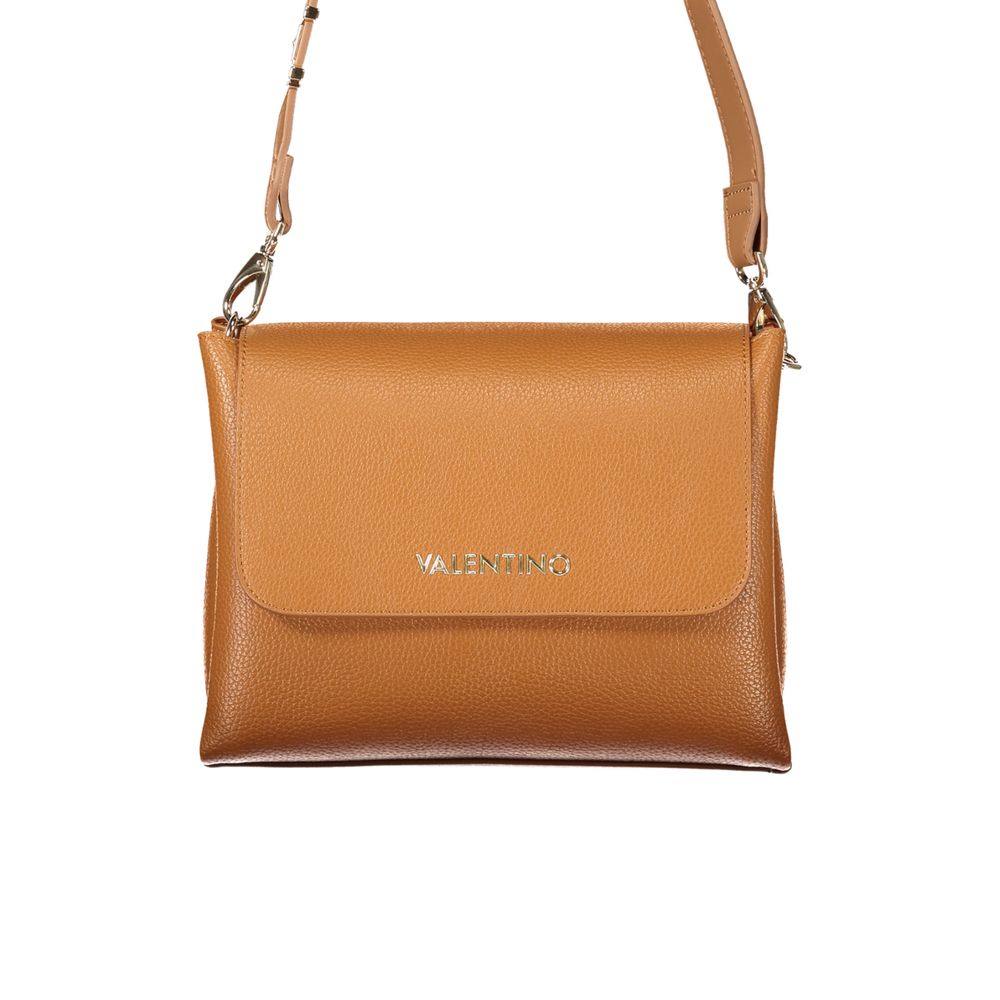 Brown Polyurethane Women's Bag