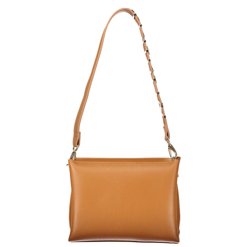Brown Polyurethane Women's Bag