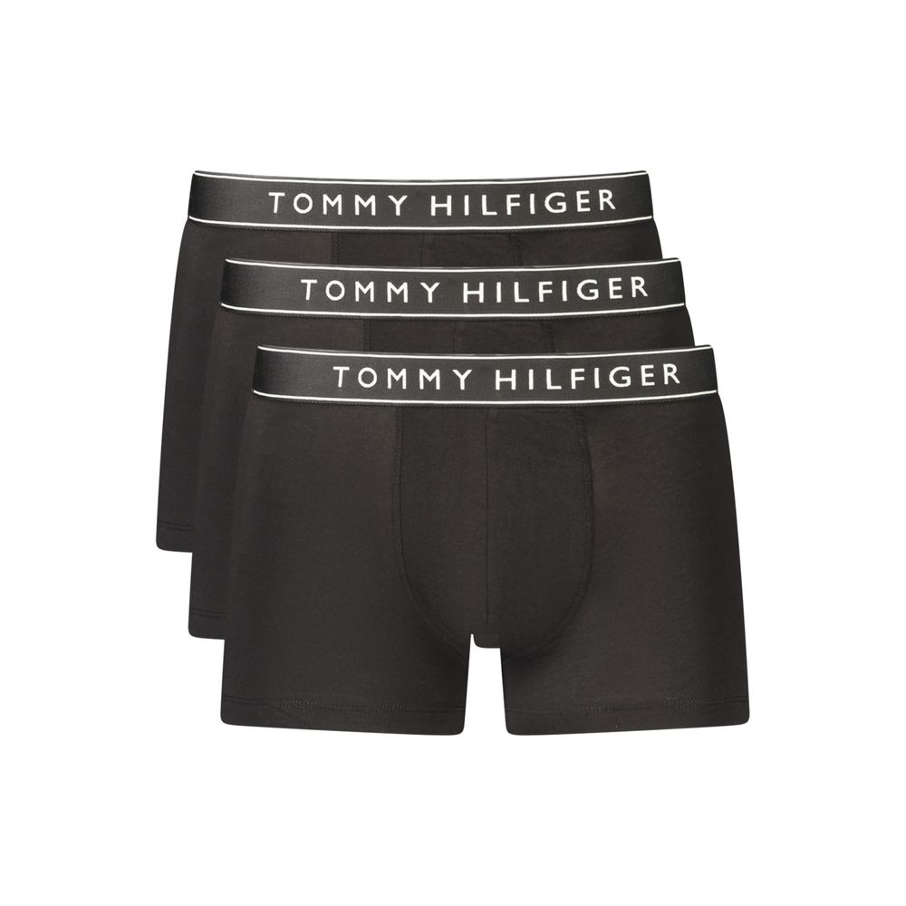Black Cotton Men's Boxer Shorts