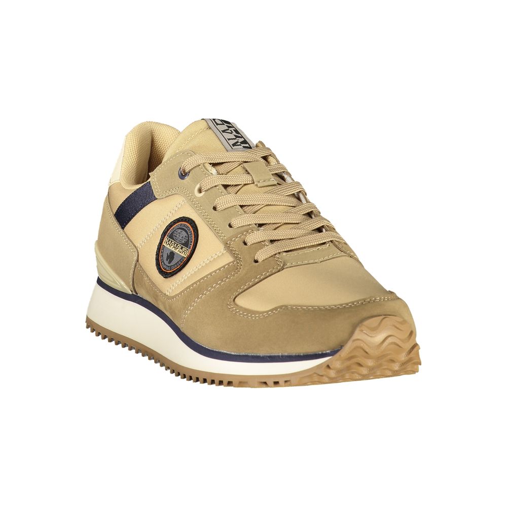 Brown Polyurethane Men's Sneaker