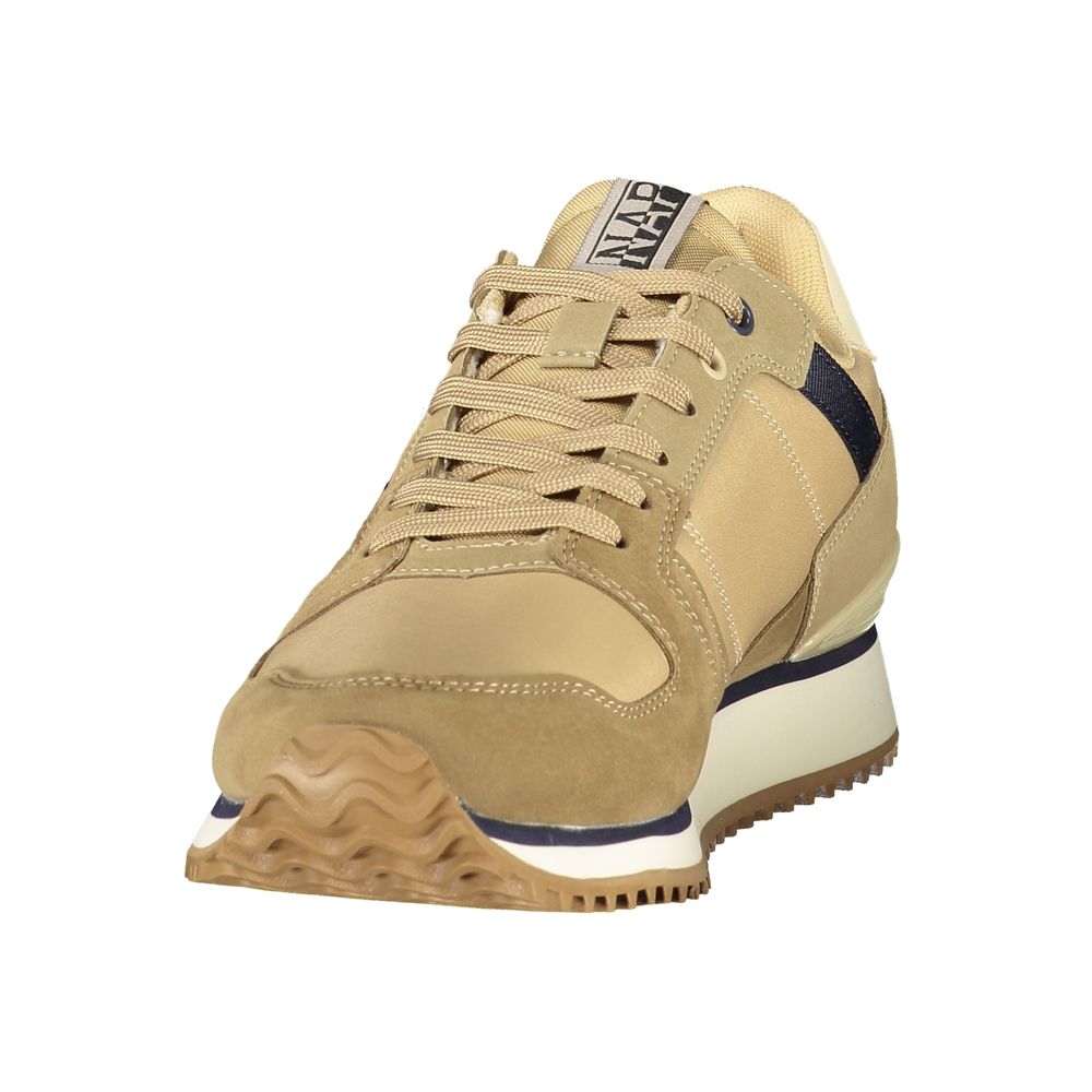 Brown Polyurethane Men's Sneaker