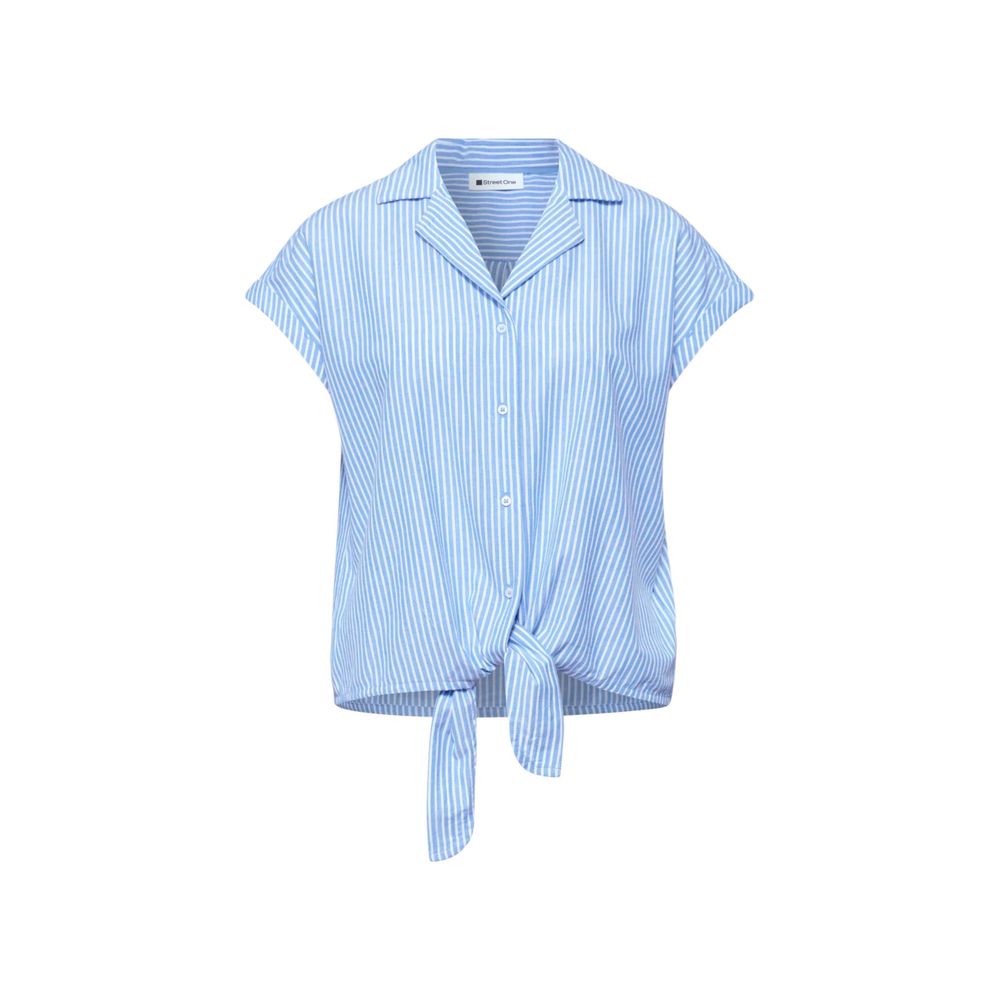 Blue Cotton Shortsleeve Shirt