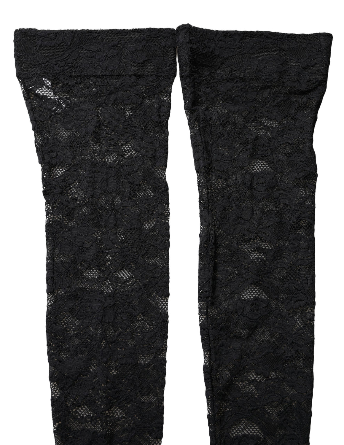 Black Floral Lace Thigh High Stockings Socks