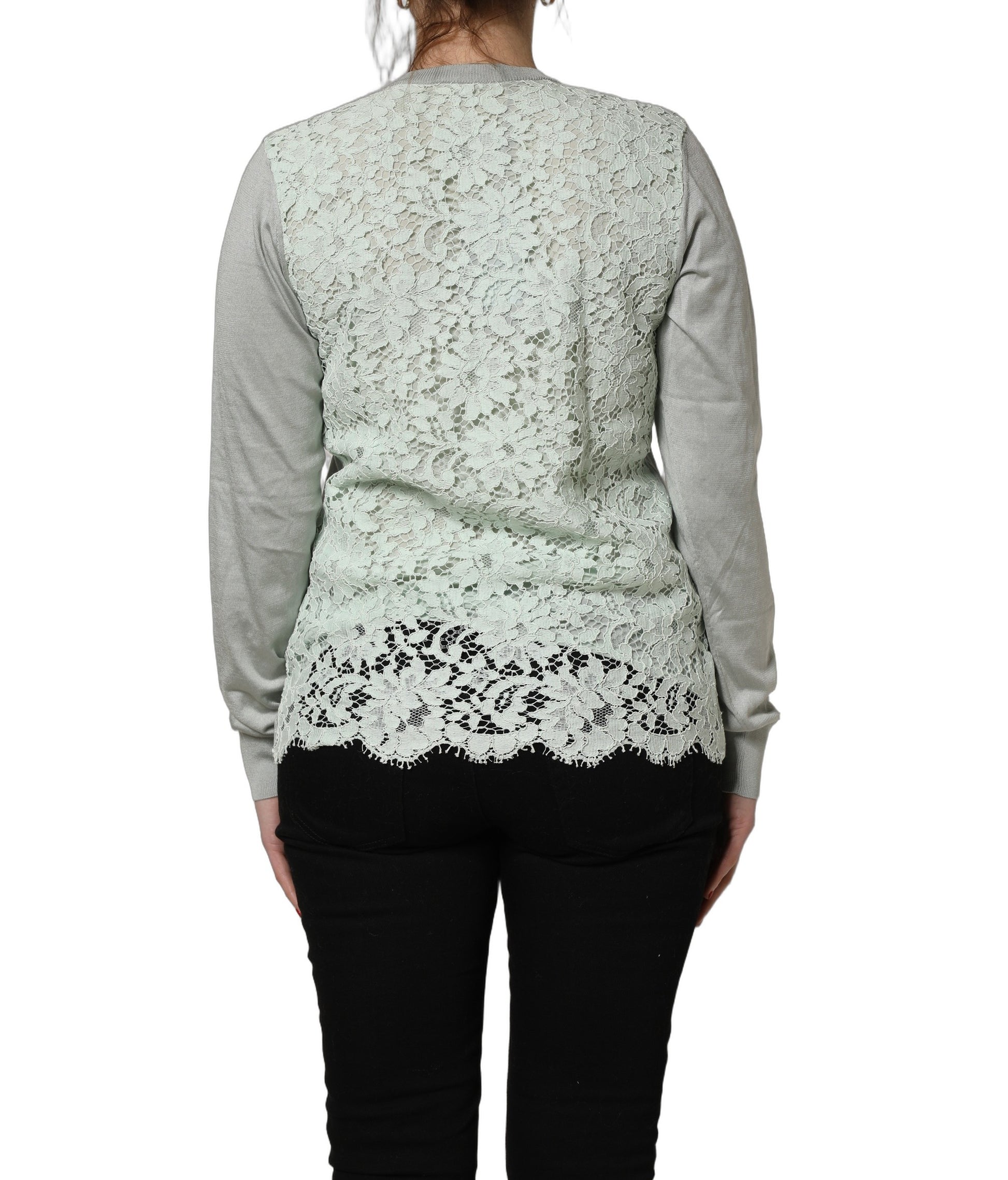 Green ButtonDown LongSleeve Cardigan Sweater
