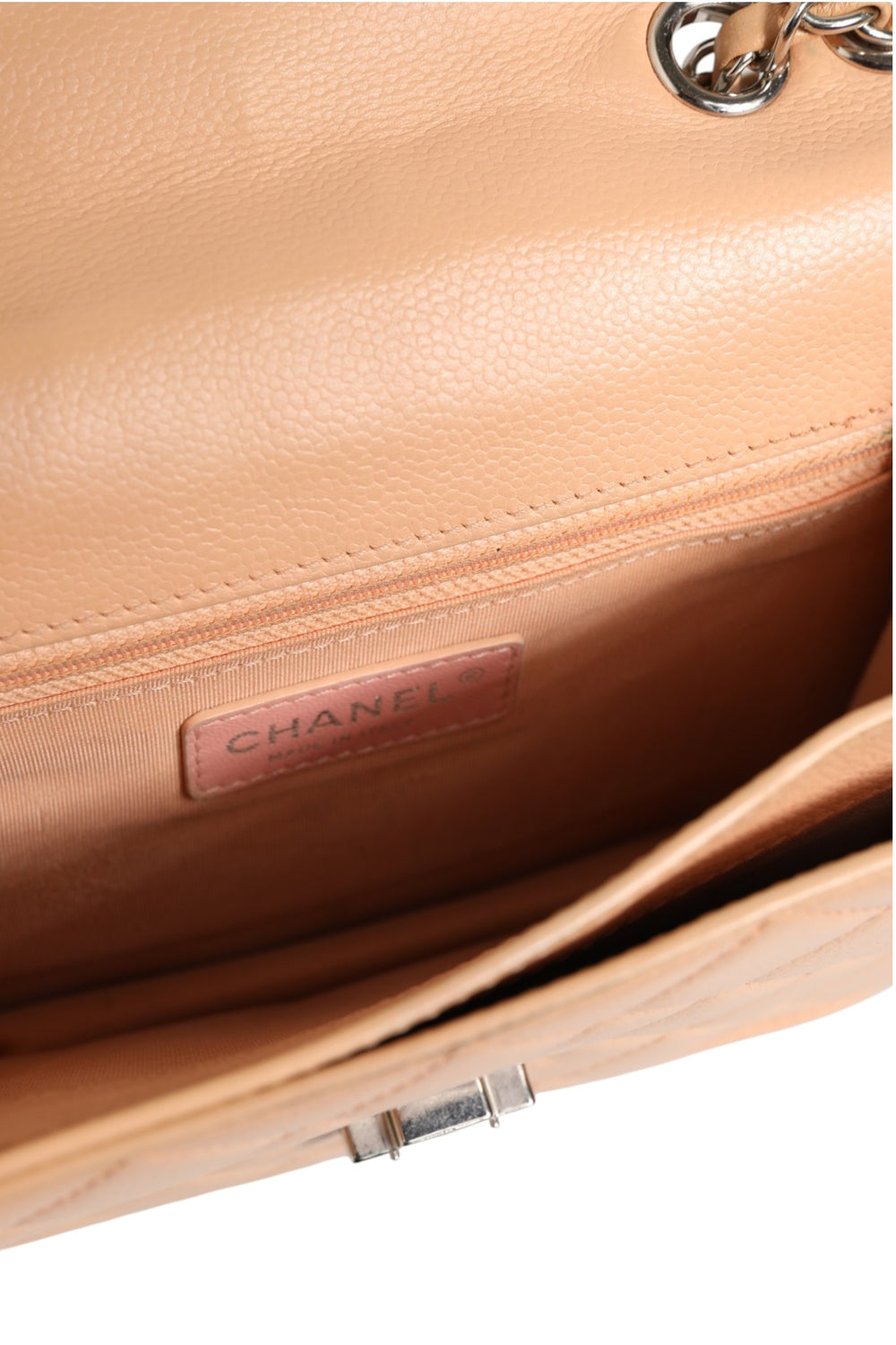 Goatskin Quilted Small CC Box Flap Bag
