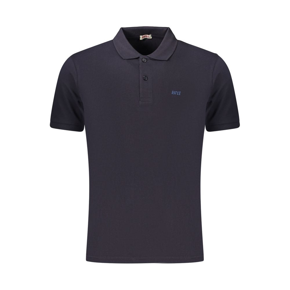 Blue Cotton Men's Polo Shirt