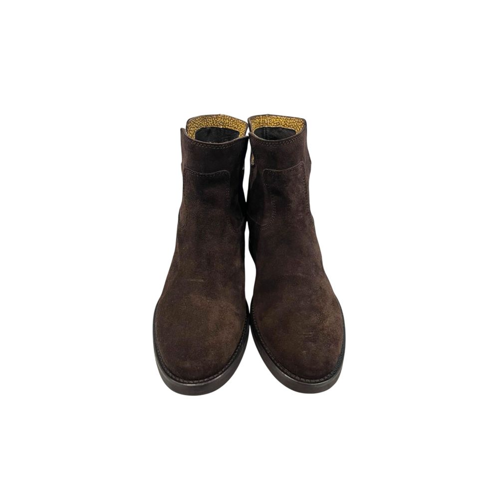 Brown Leather Women Boot