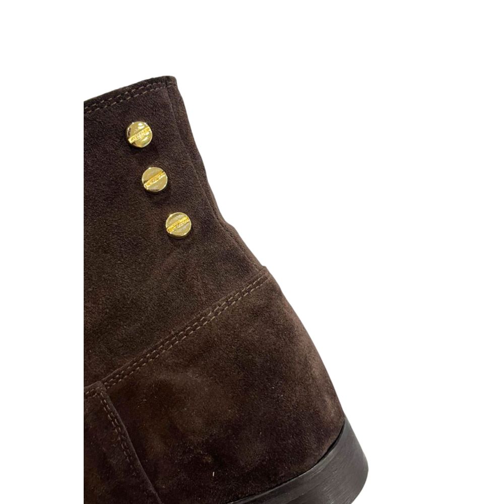 Brown Leather Women Boot