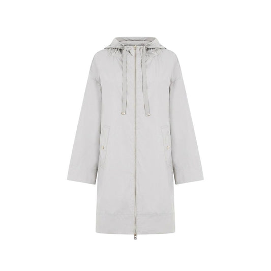 Gray Elastane Coat