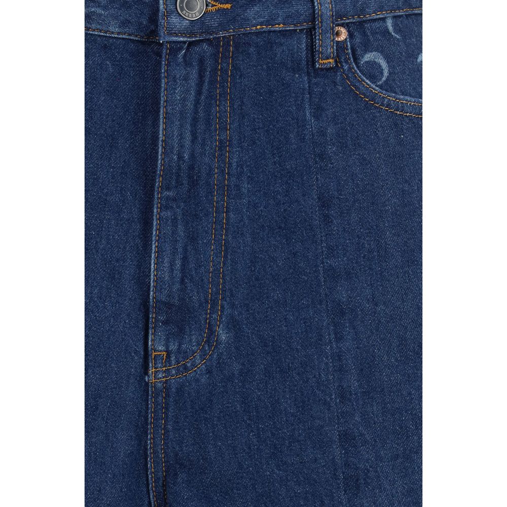 Blue Cotton Bermuda Shorts