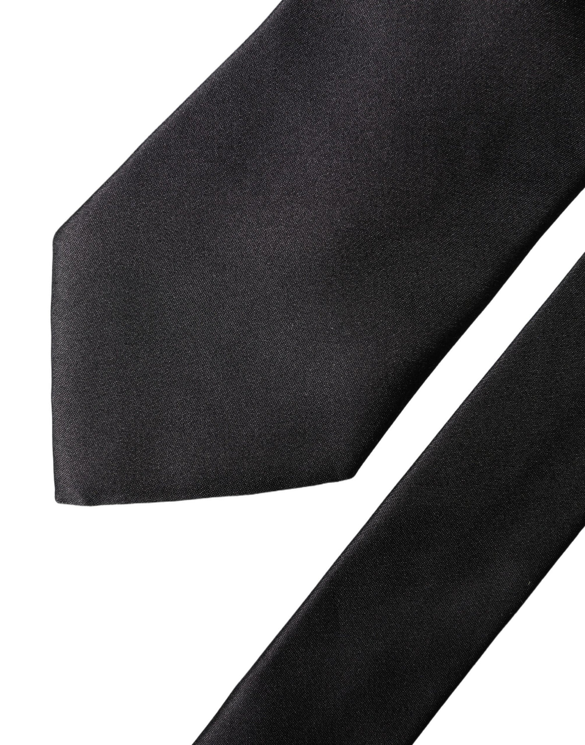 Brown Logo Embroidery Silk Adjustable Men Necktie Tie
