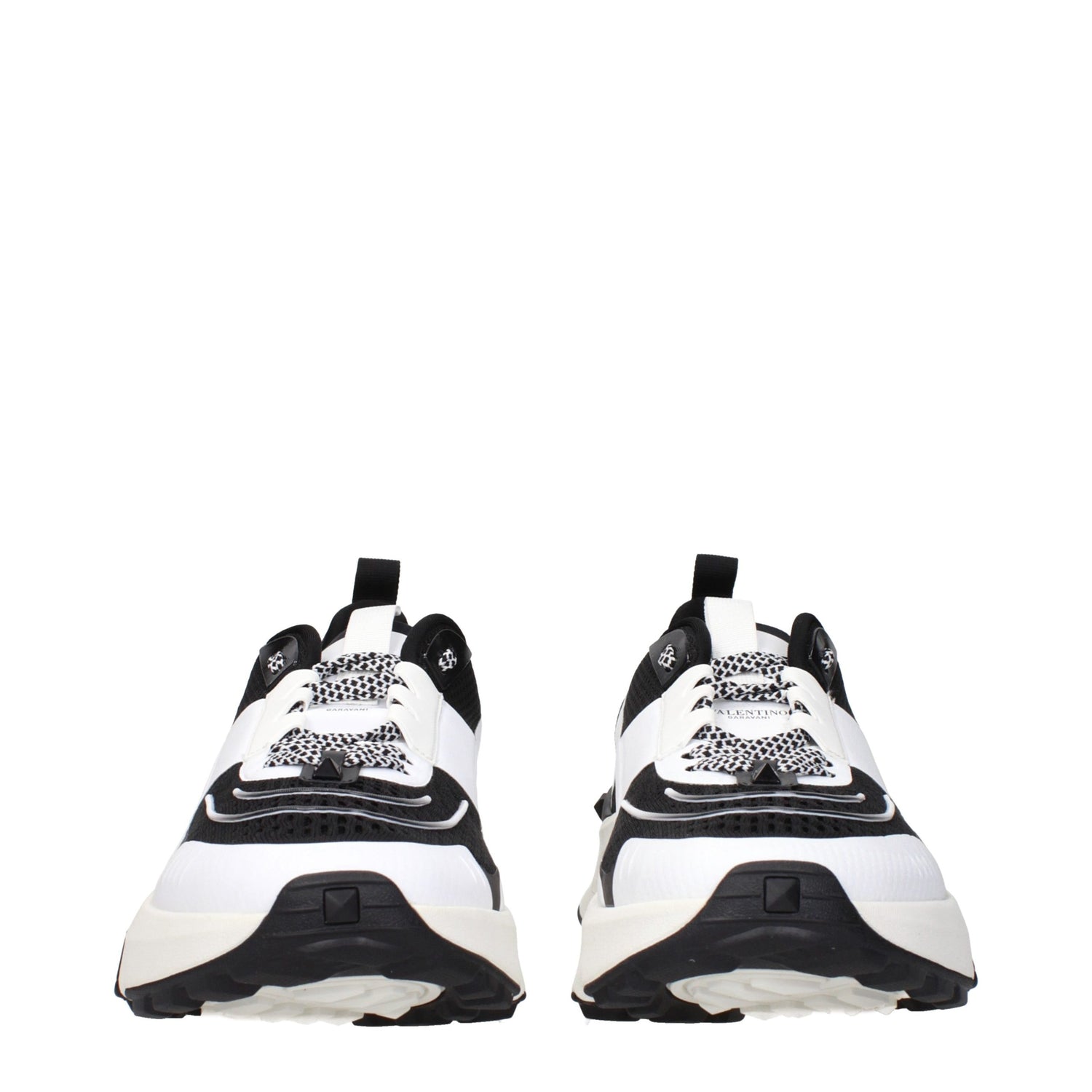 Black Fabric Athletic Sneakers