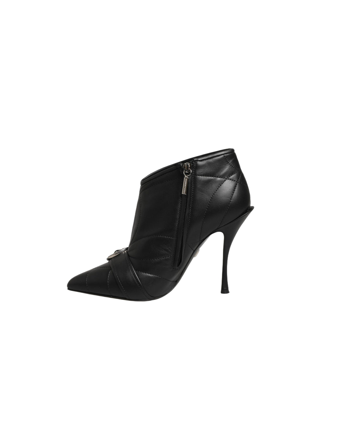 Black Devotion Quilted Buckled Boots Shoes