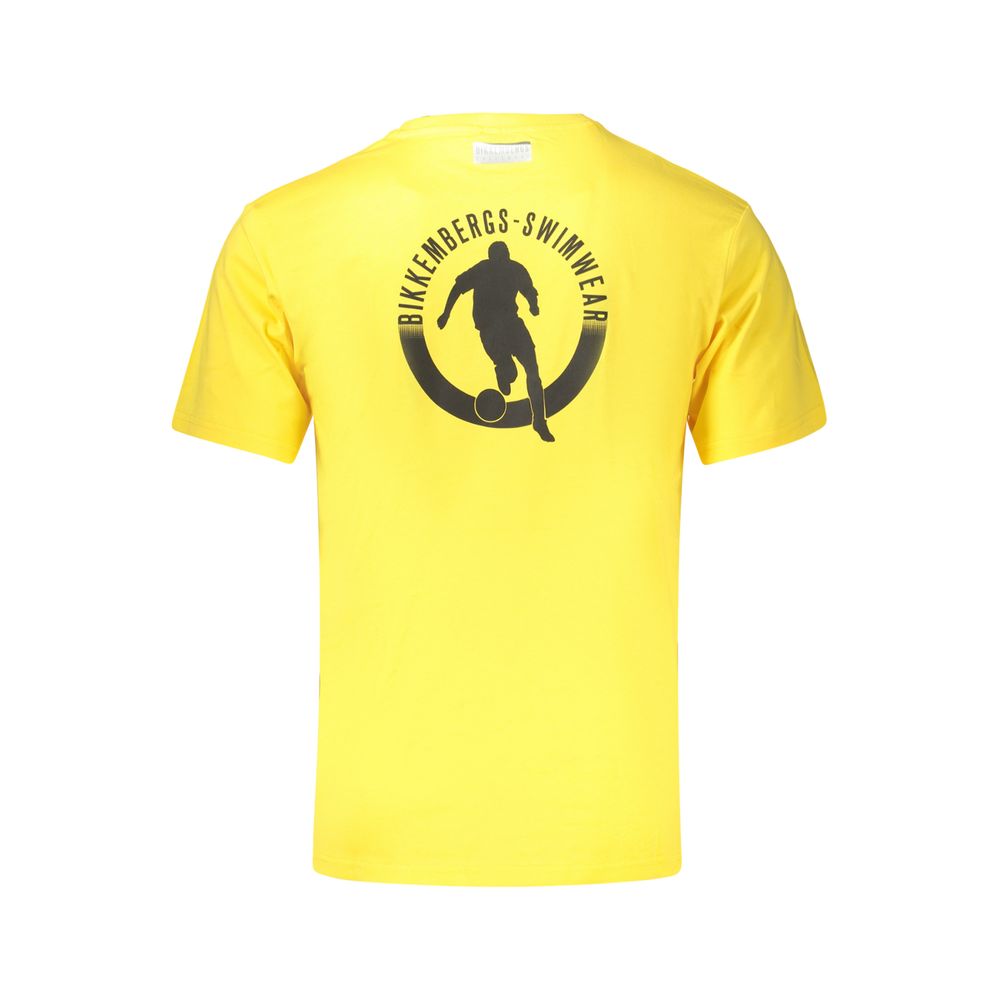 Yellow Cotton Men's T-Shirt