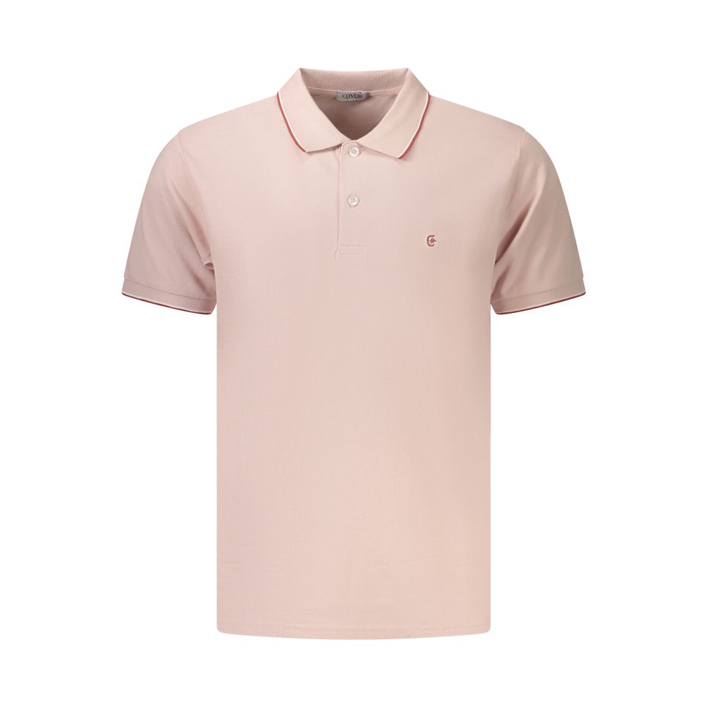 Pink Cotton Men's Polo Shirt
