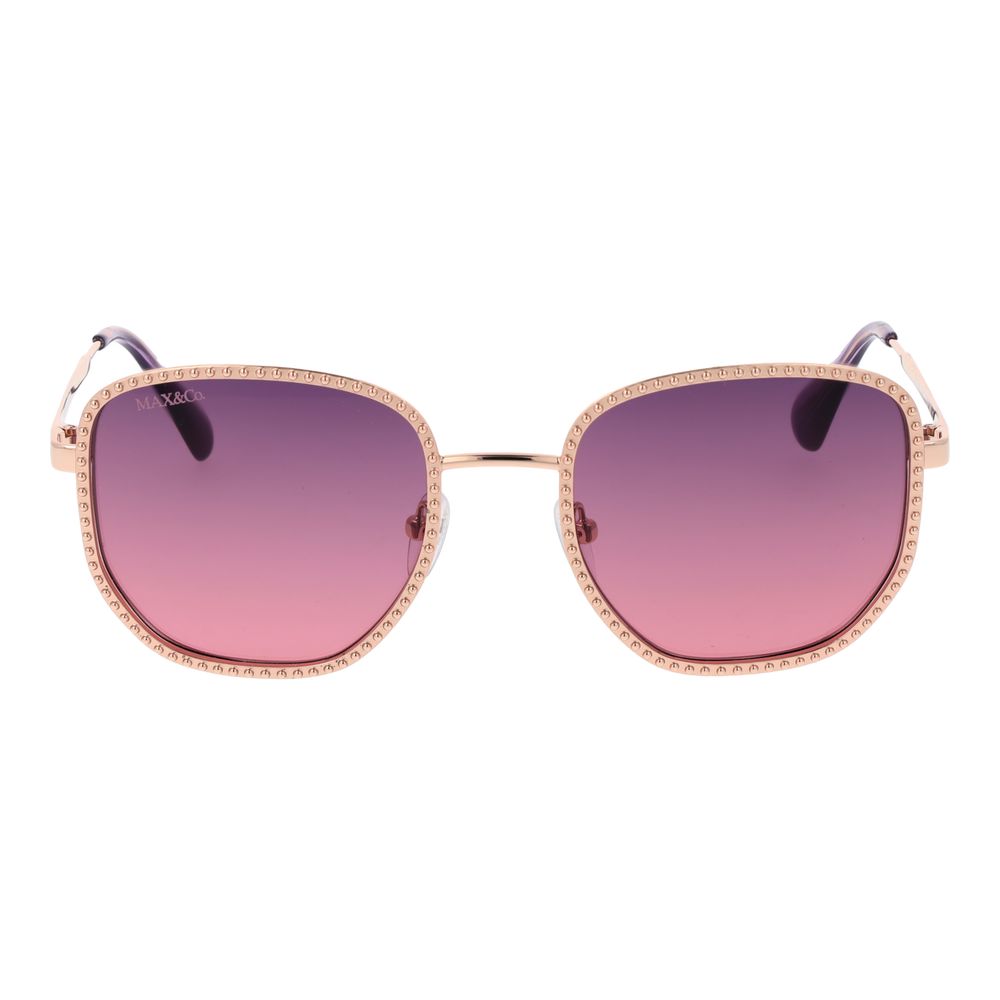 Rose Gold Metal Sunglasses