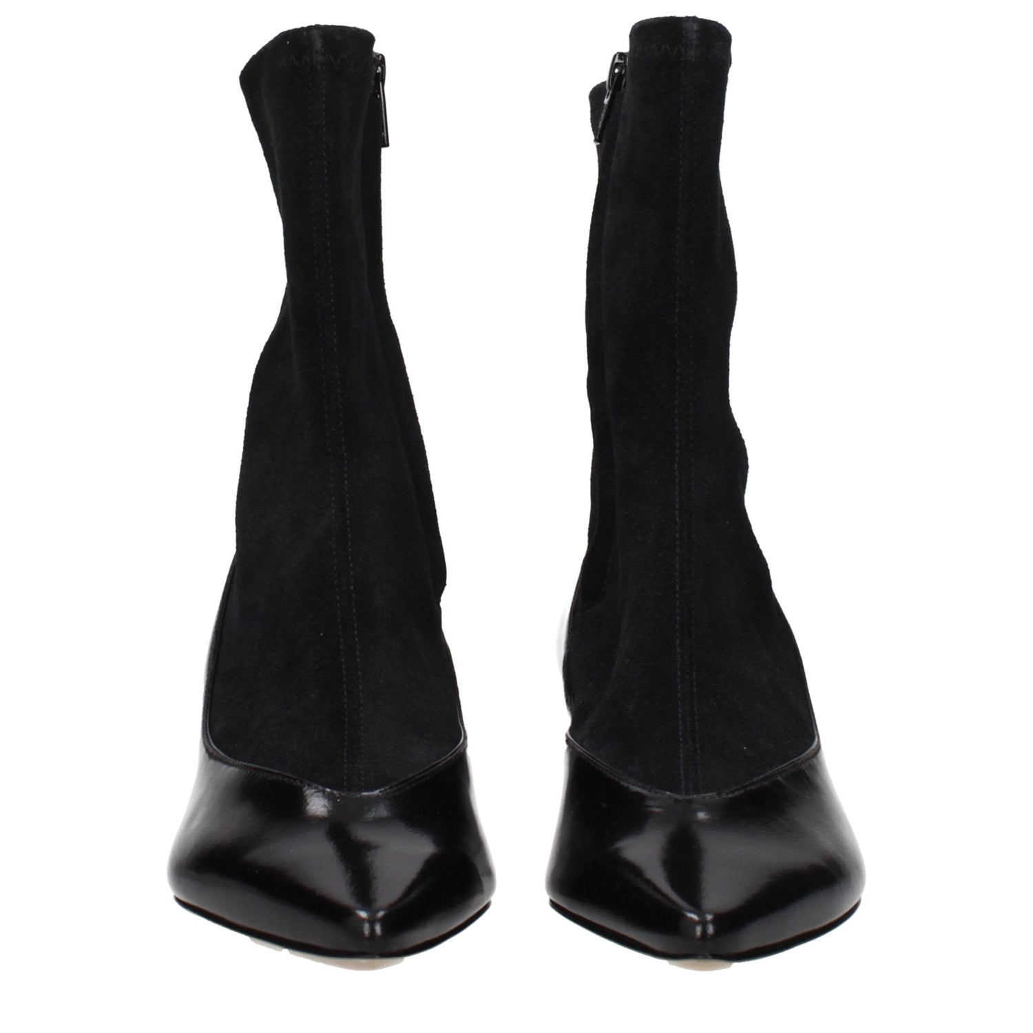 Black Leather Ankle Boots