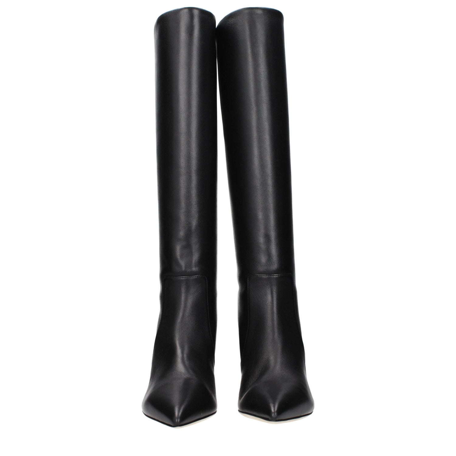 Black Leather Ankle Boots