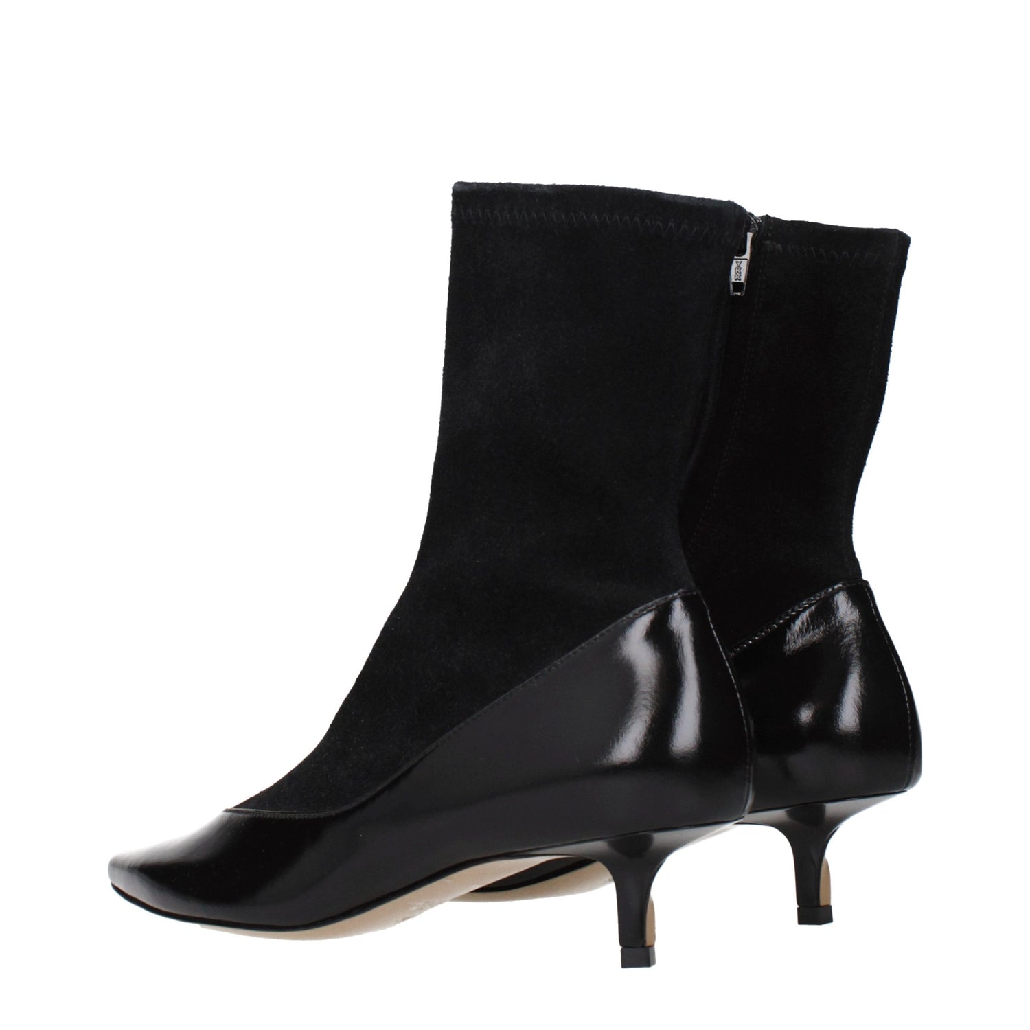 Black Leather Ankle Boots