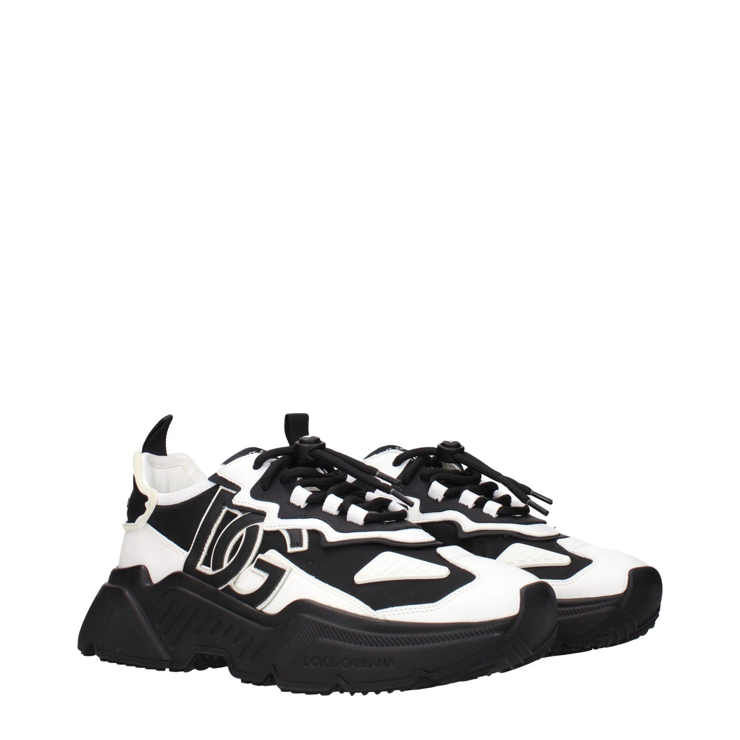White Leather Chunky Sneakers