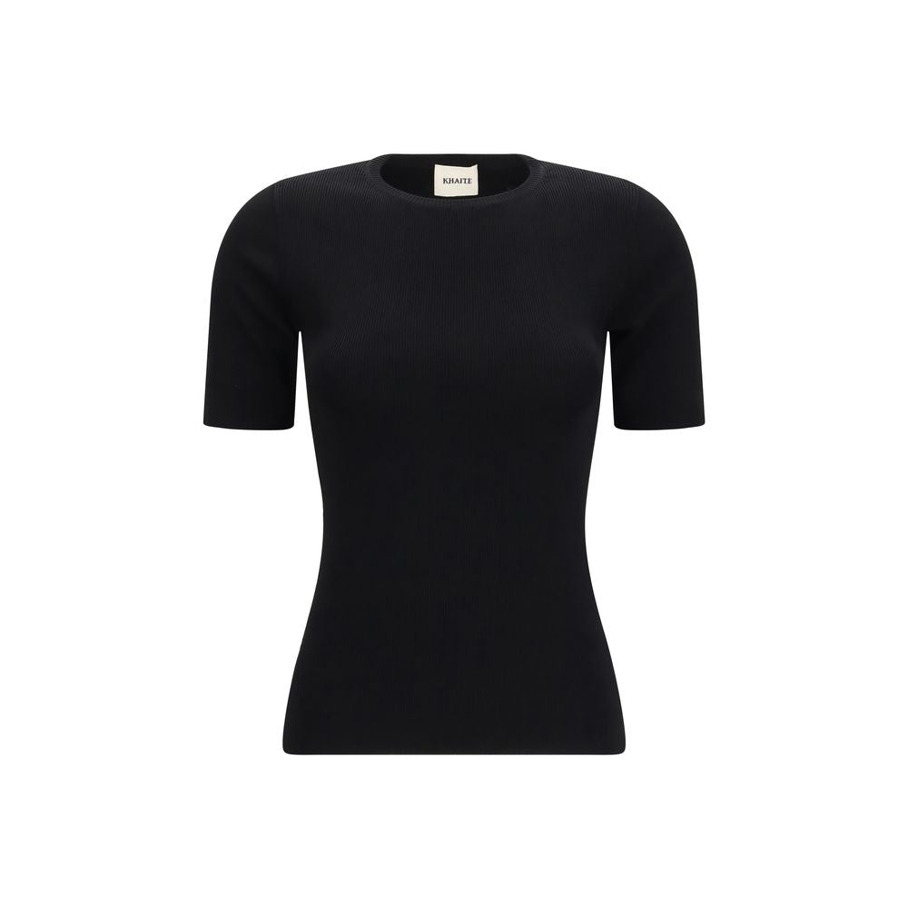 Black Viscose T-Shirt