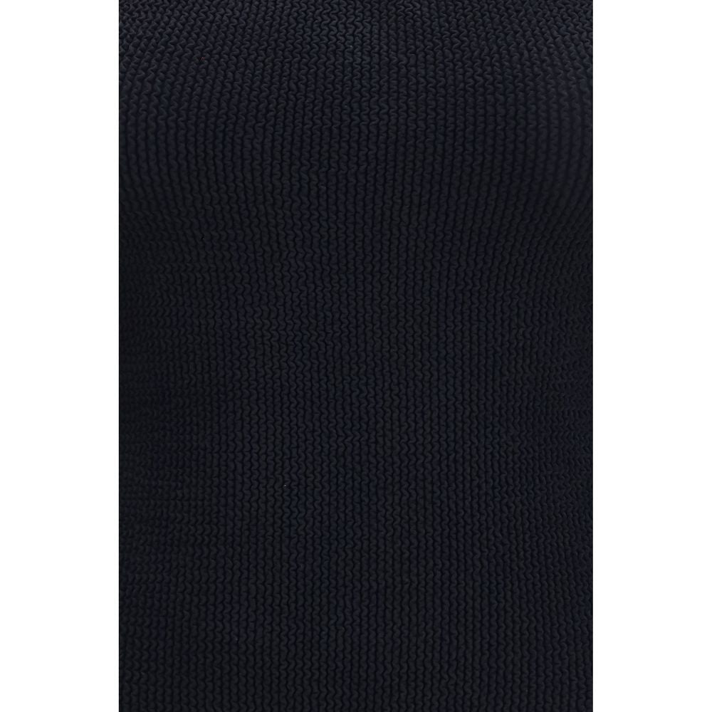 Black Polyamide One-Piece Swimsuit