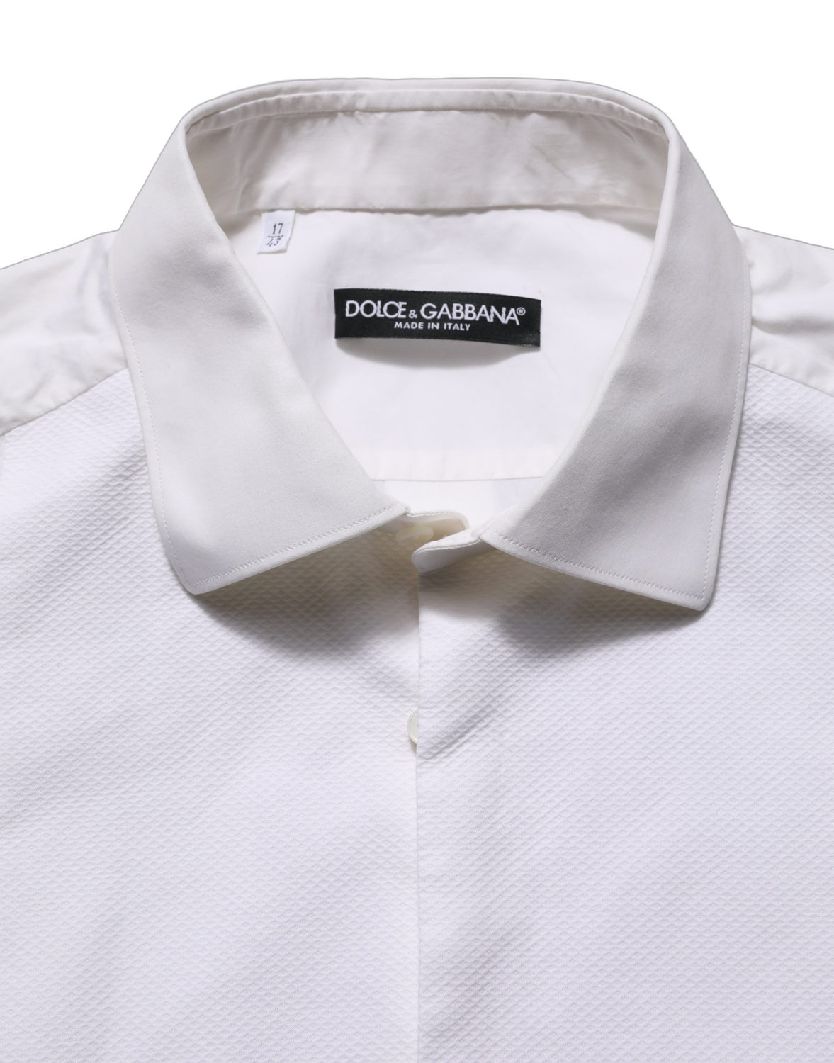 White Bib Cotton Poplin Dress Formal Shirt