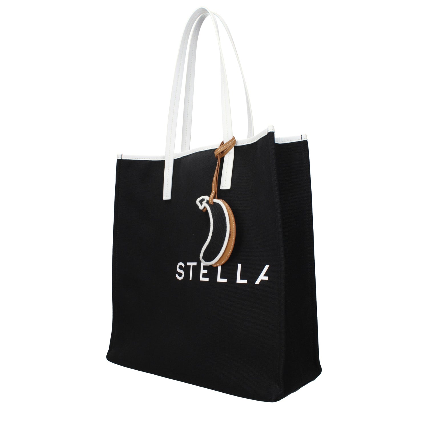 Black Fabric Shoulder Bag